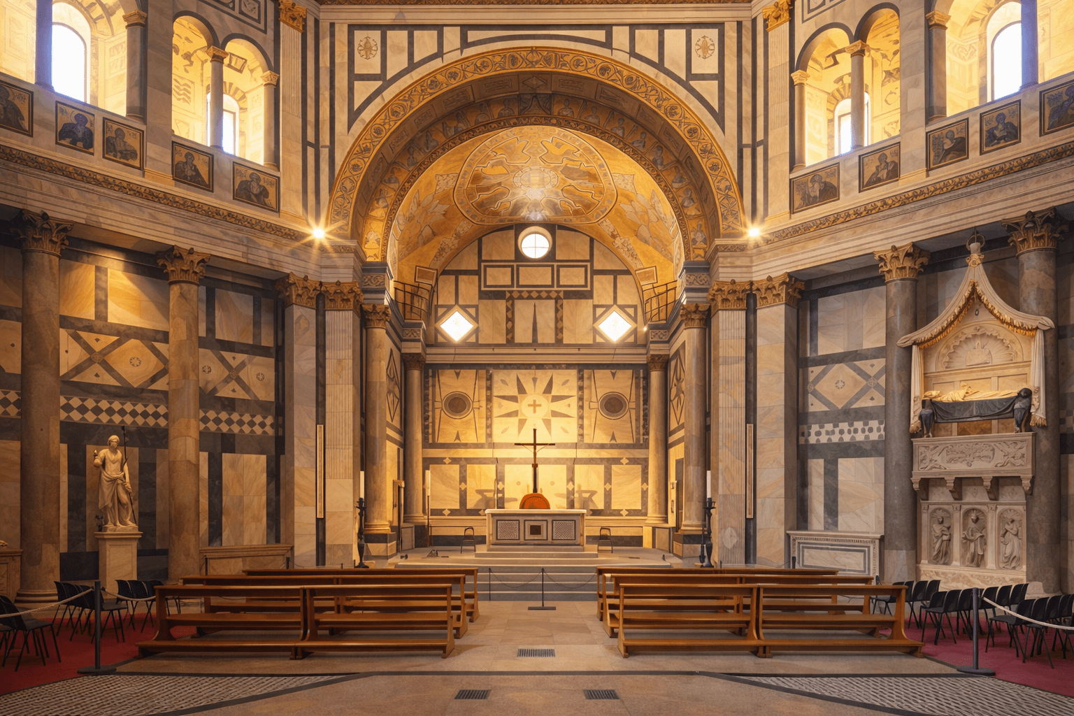 Abbildung zur Frage: Welchem Heiligen ist das Baptisterium von Florenz gewidmet?
