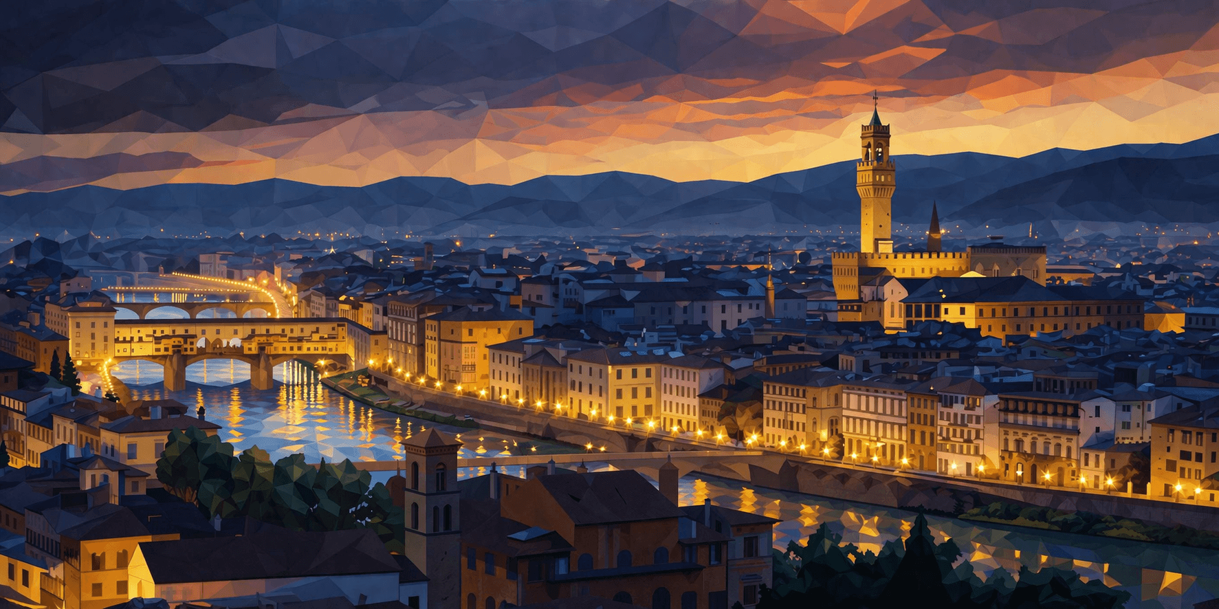 Abbildung zur Frage: Über welchen Fluss führt die Ponte Vecchio in Florenz?