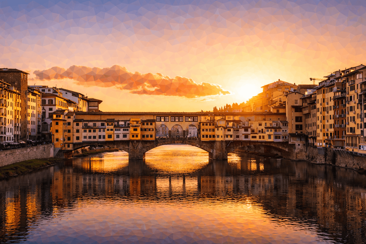 Abbildung zur Frage: Welche Händler arbeiteten ursprünglich auf der Ponte Vecchio?